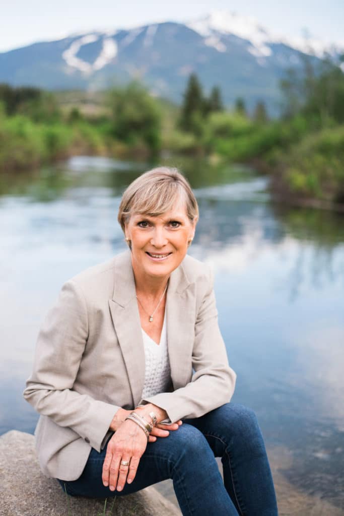 Nicola Bentley outside in Whistler